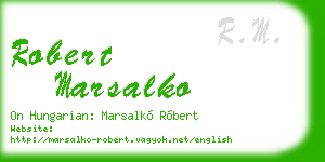 robert marsalko business card